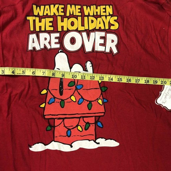 NWT PEANUTS Snoopy Christmas Shirt XL Mens - Picture 5 of 7